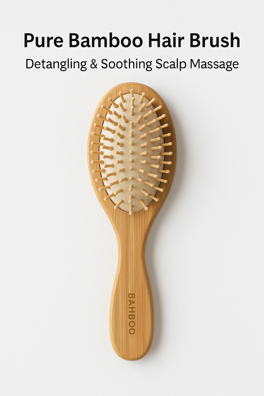 Eco-Friendly Bamboo Hair Brush – Detangling & Scalp Massage Tool