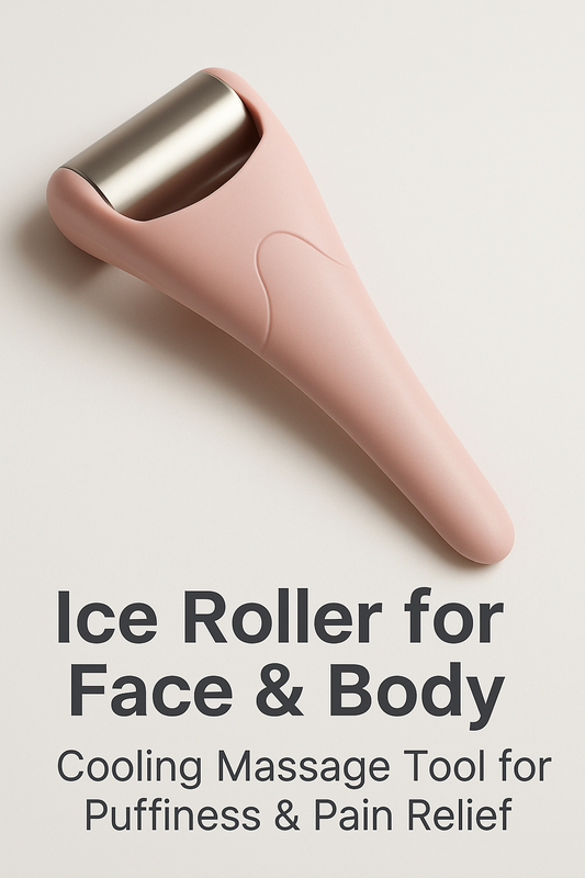 Ice Roller for Face & Body – Cooling Massage Tool for Puffiness & Pain Relief